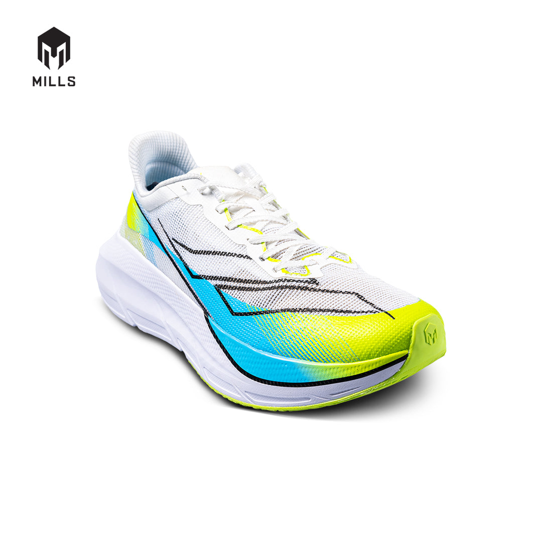 Mills Sepatu Lari Running Shoes Enermax Tycoon White / Lt.Blue / Green 9102701