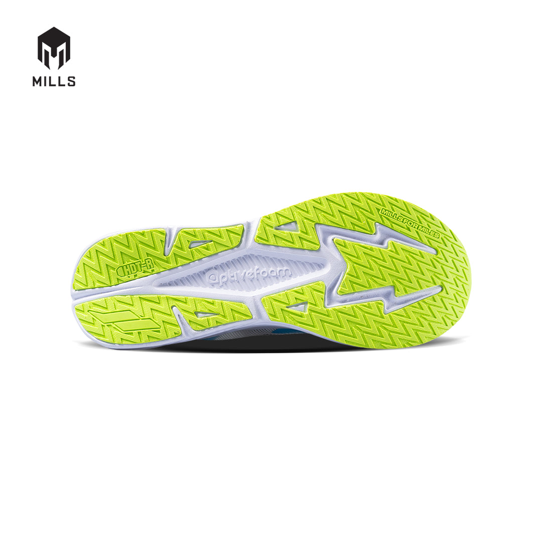 Mills Sepatu Lari Running Shoes Enermax Tycoon White / Lt.Blue / Green 9102701