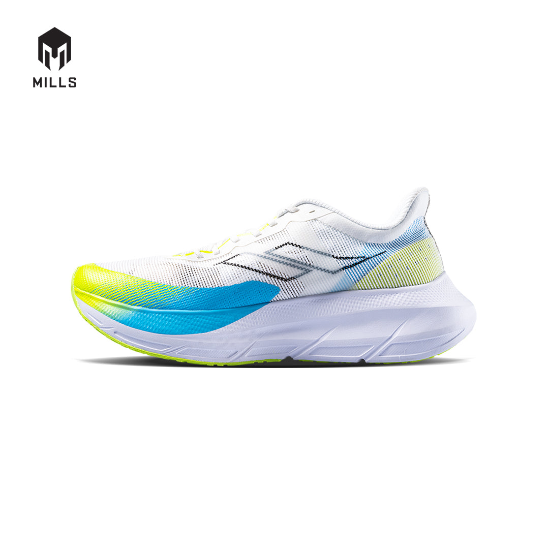 Mills Sepatu Lari Running Shoes Enermax Tycoon White / Lt.Blue / Green 9102701