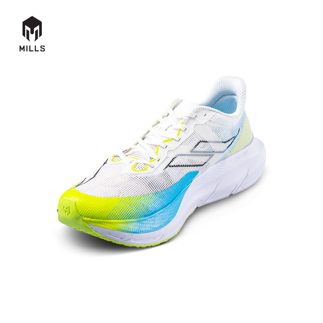 Mills Sepatu Lari Running Shoes Enermax Tycoon White / Lt.Blue / Green 9102701