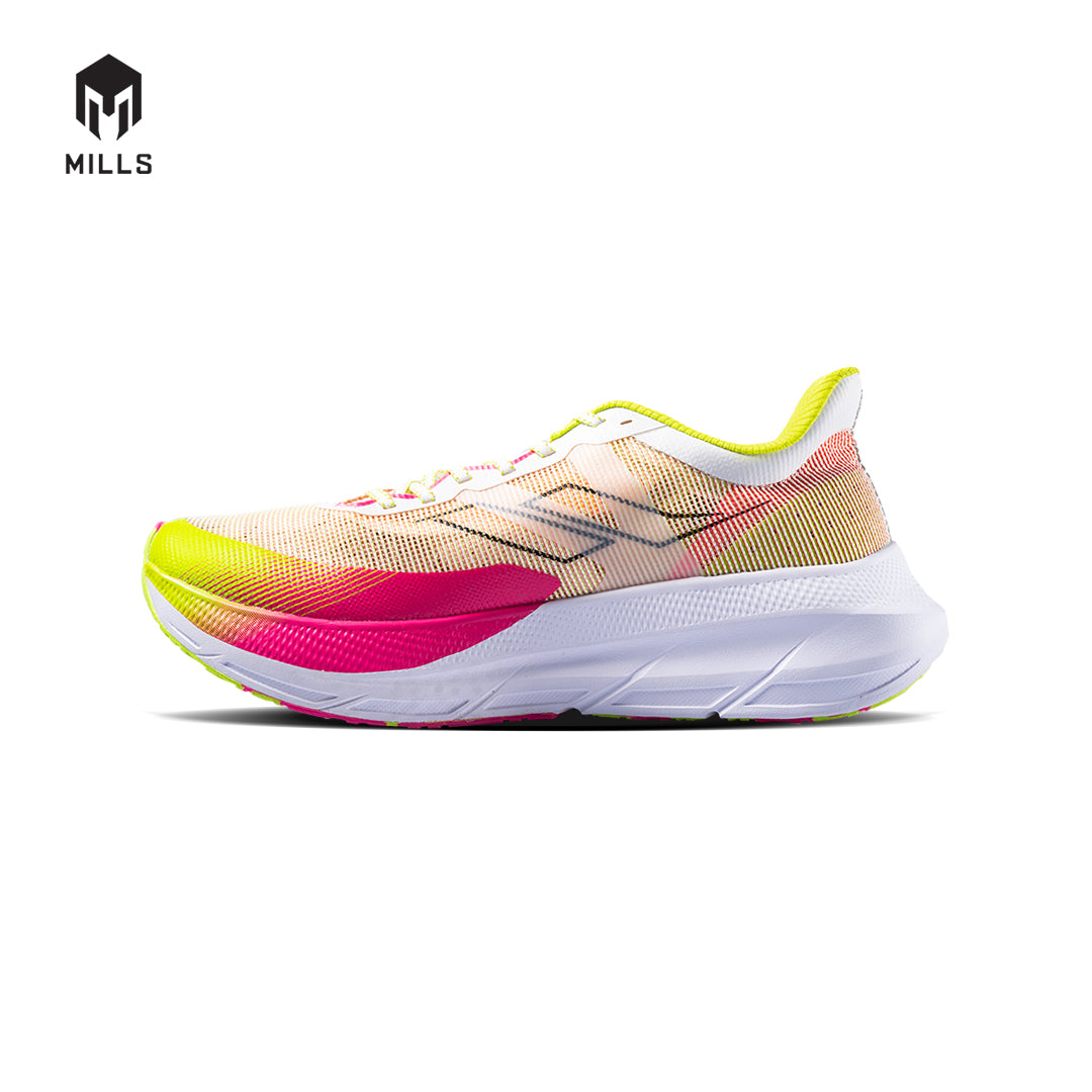 Mills Sepatu Lari Running Shoes Enermax Tycoon Magenta / White / Neon.Green 9102703