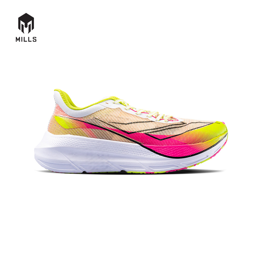 Mills Sepatu Lari Running Shoes Enermax Tycoon Magenta / White / Neon.Green 9102703