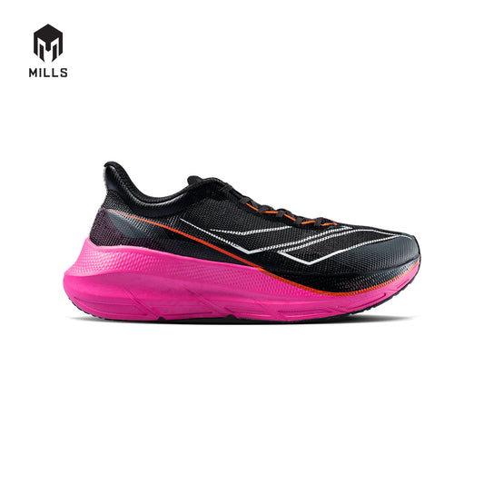 Mills Sepatu Lari Running Shoes Enermax Tycoon Black / White / Magenta 9102704