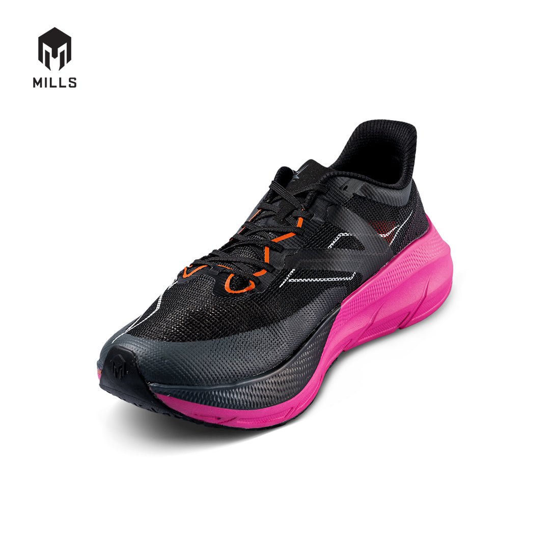 Mills Sepatu Lari Running Shoes Enermax Tycoon Black / White / Magenta 9102704