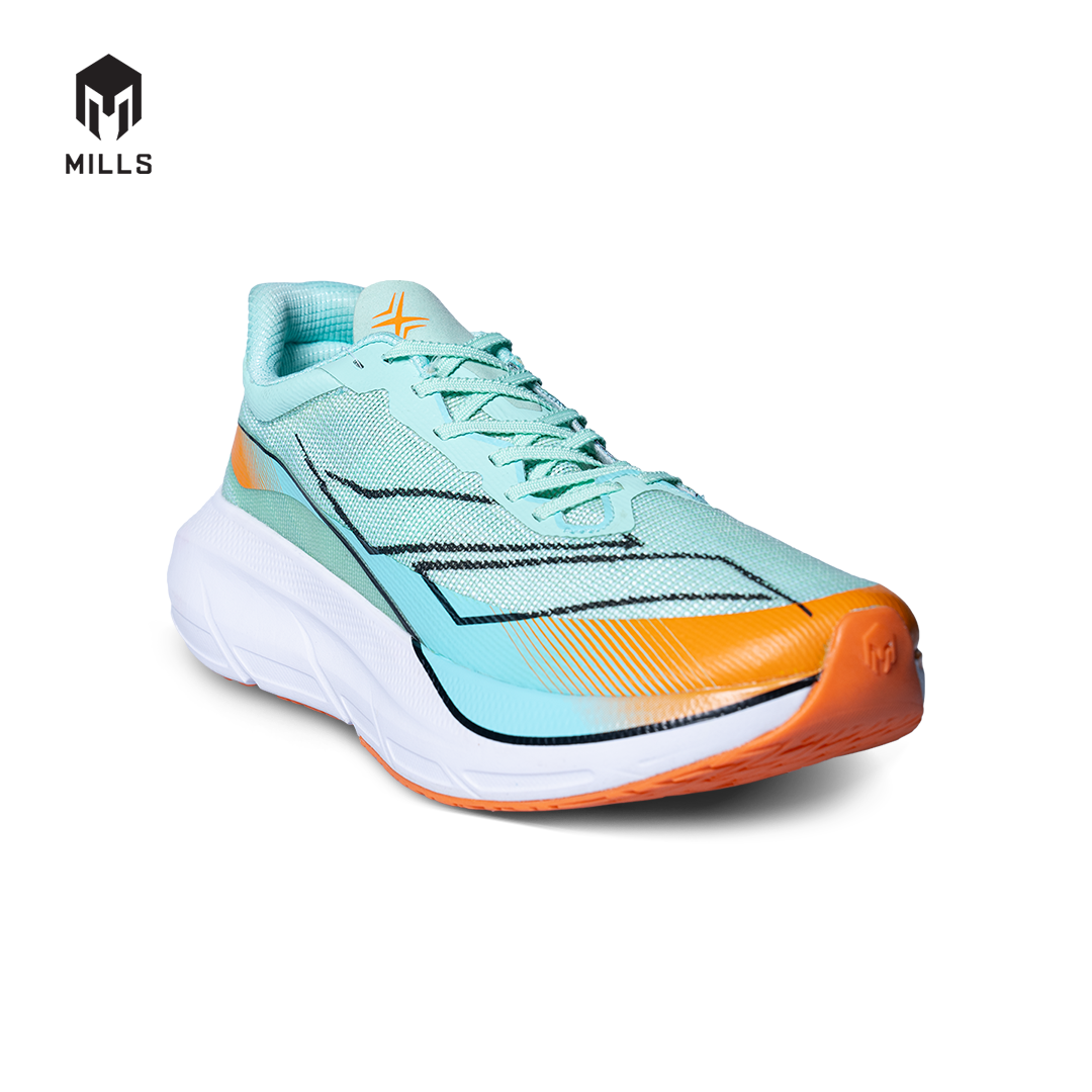 Mills Sepatu Lari Running Shoes Enermax Tycoon Tosca / Orange / White 9102706