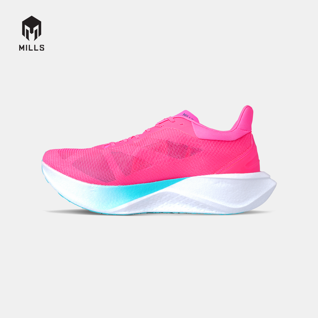 MILLS SEPATU LARI RUNNING SHOES DYNAPLATE RUSH M2 HOT.PINK/WHITE/JAVA.CYAN 9104902