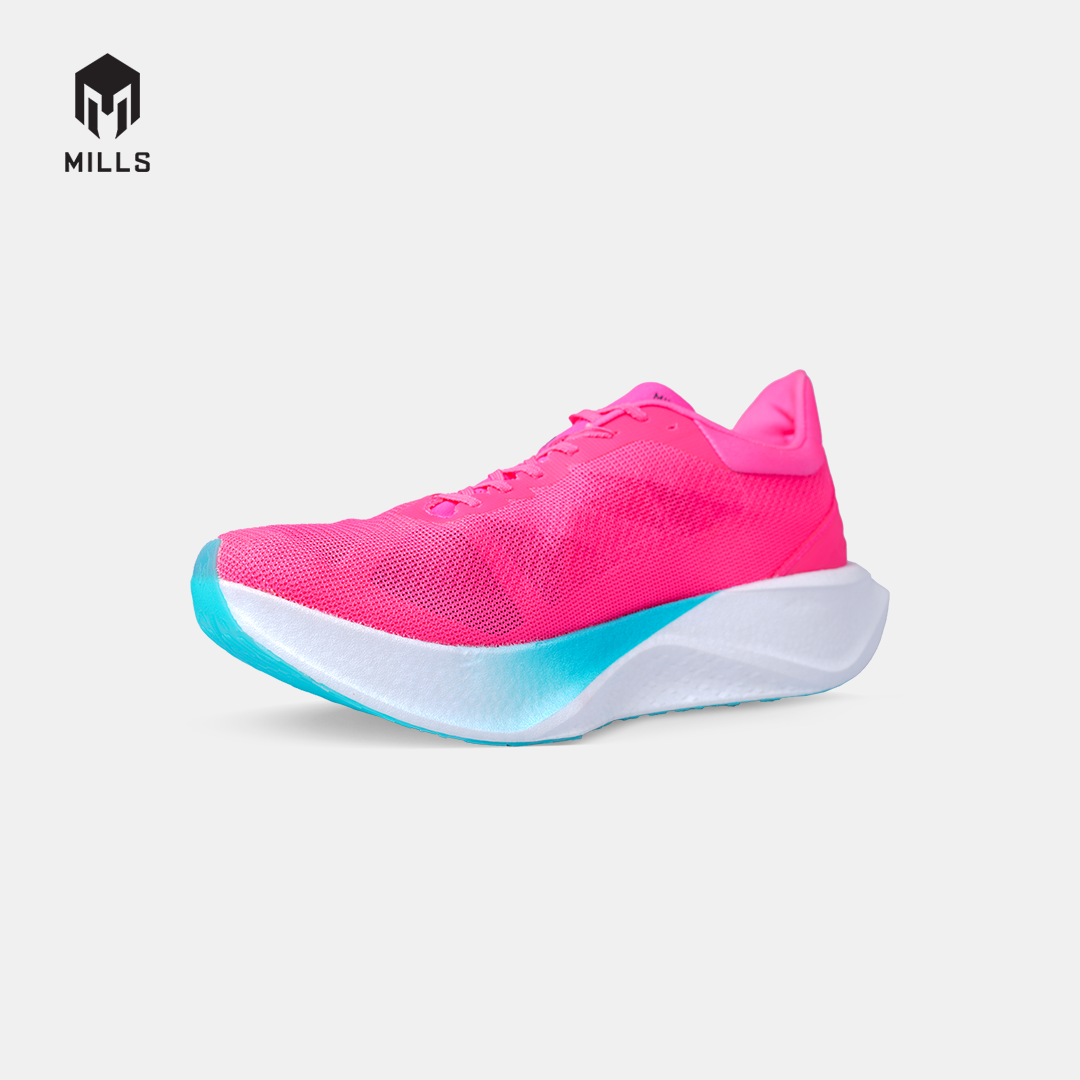 MILLS SEPATU LARI RUNNING SHOES DYNAPLATE RUSH M2 HOT.PINK/WHITE/JAVA.CYAN 9104902