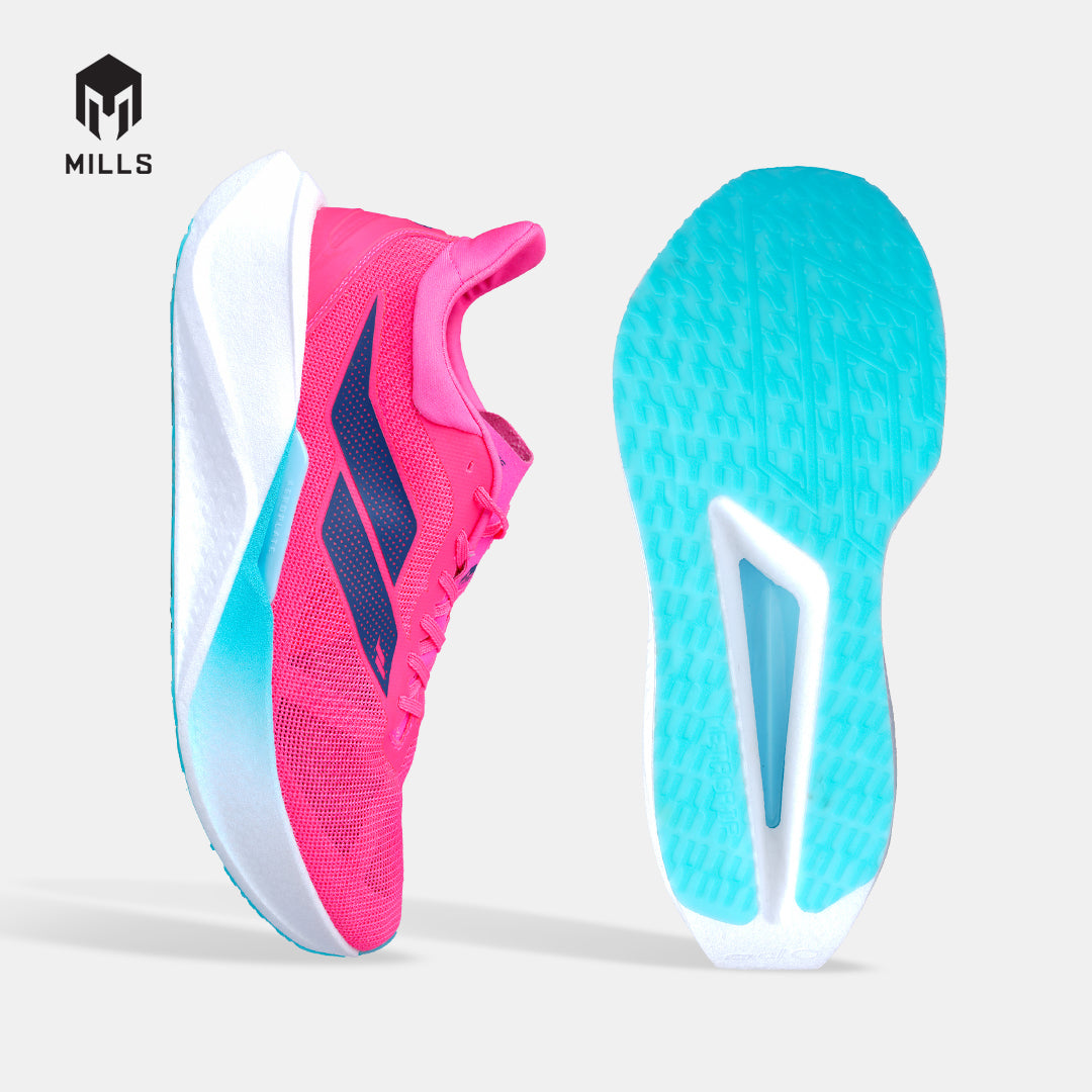 MILLS SEPATU LARI RUNNING SHOES DYNAPLATE RUSH M2 HOT.PINK/WHITE/JAVA.CYAN 9104902
