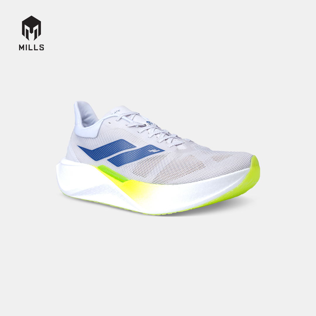 MILLS SEPATU LARI RUNNING SHOES DYNAPLATE RUSH M2 COOL.GREY/WHITE/FLASH.YELLOW 9104904