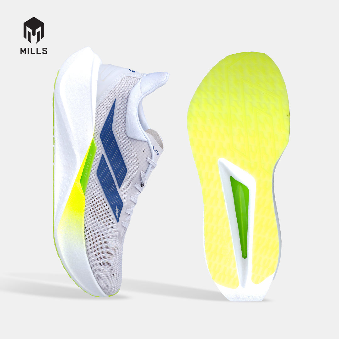 MILLS SEPATU LARI RUNNING SHOES DYNAPLATE RUSH M2 COOL.GREY/WHITE/FLASH.YELLOW 9104904