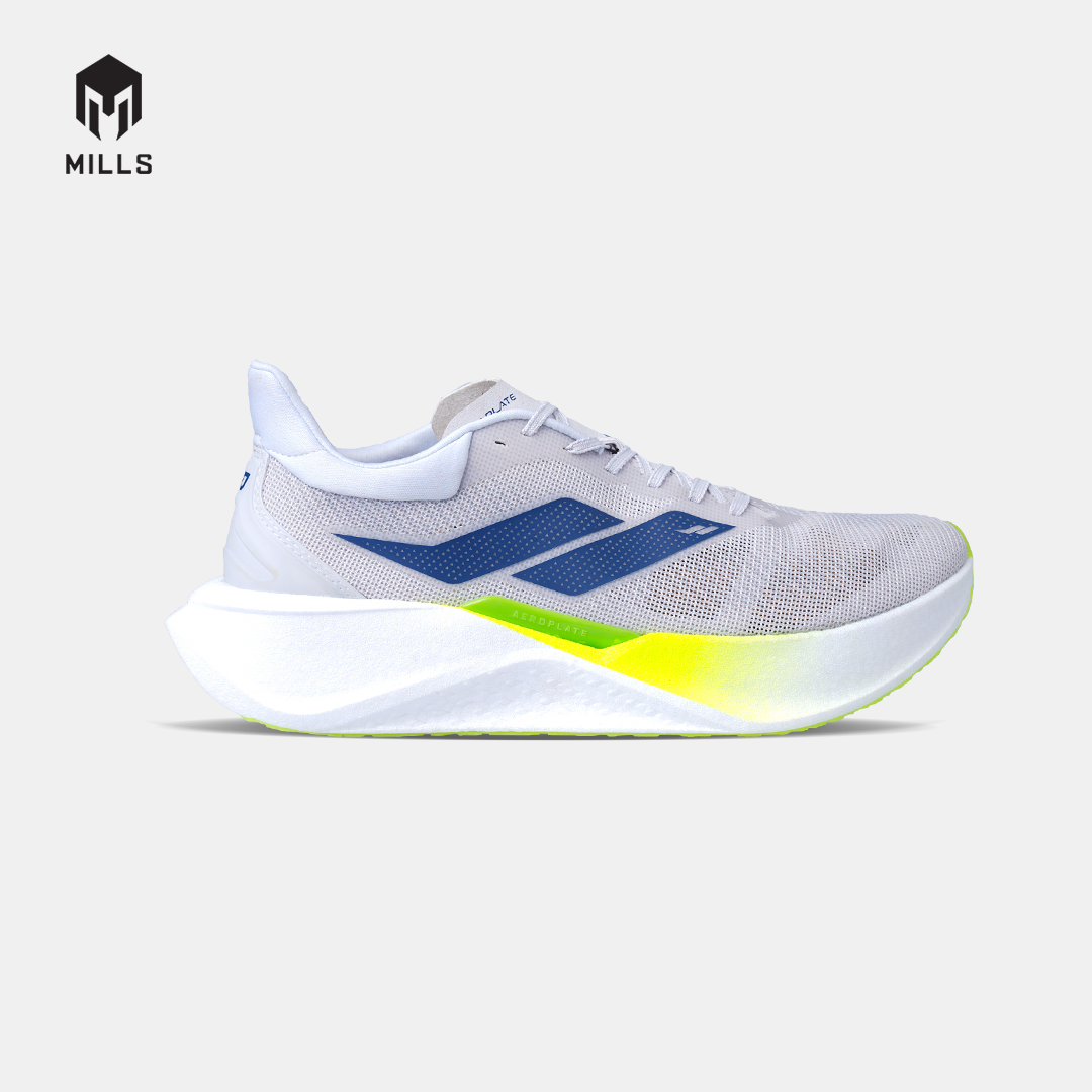 MILLS SEPATU LARI RUNNING SHOES DYNAPLATE RUSH M2 COOL.GREY/WHITE/FLASH.YELLOW 9104904
