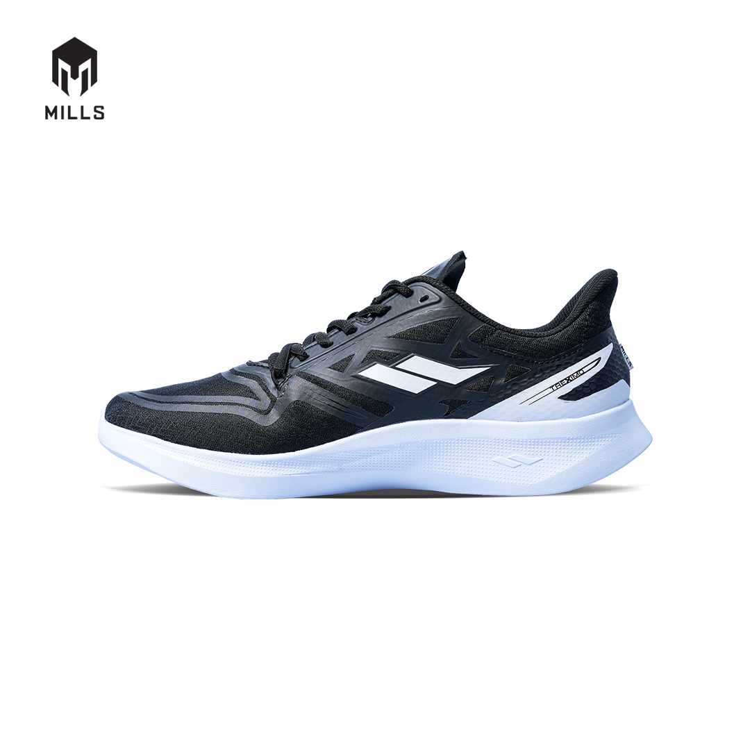 Mills Sepatu Lari Running Shoes Treximo Omega M2 Black / White 9105001 ...