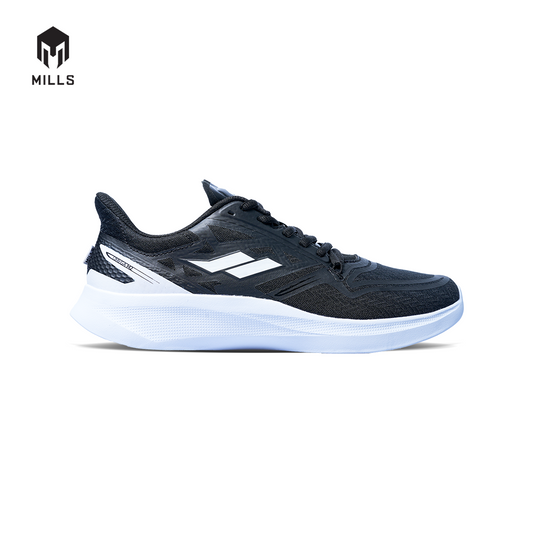 Mills Sepatu Lari Running Shoes Treximo Omega M2 Black / White 9105001