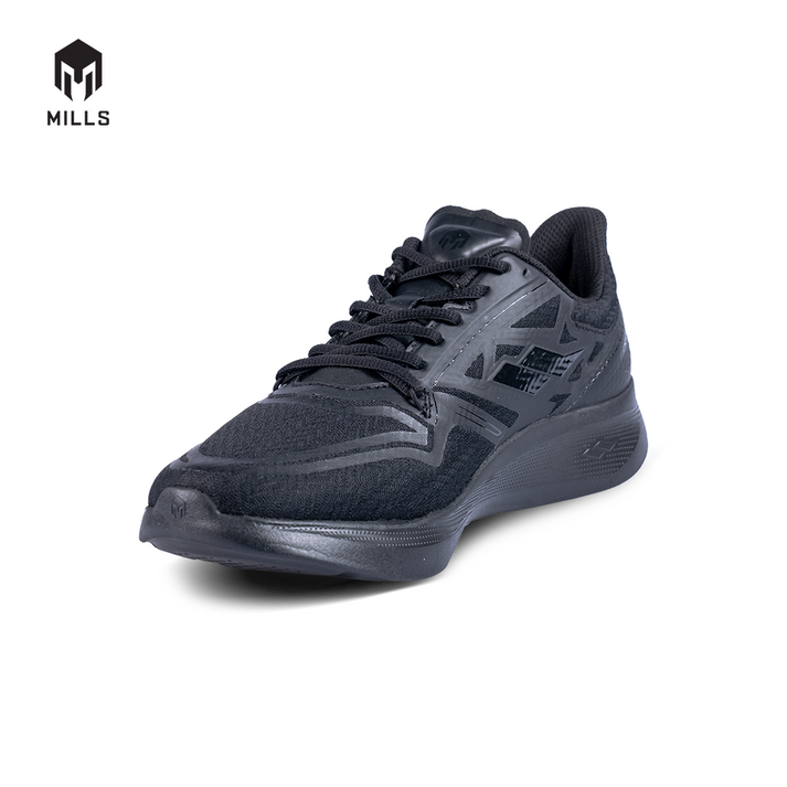 Mills Sepatu Lari Running Shoes Treximo Omega M2 Triple Black 9105004 ...