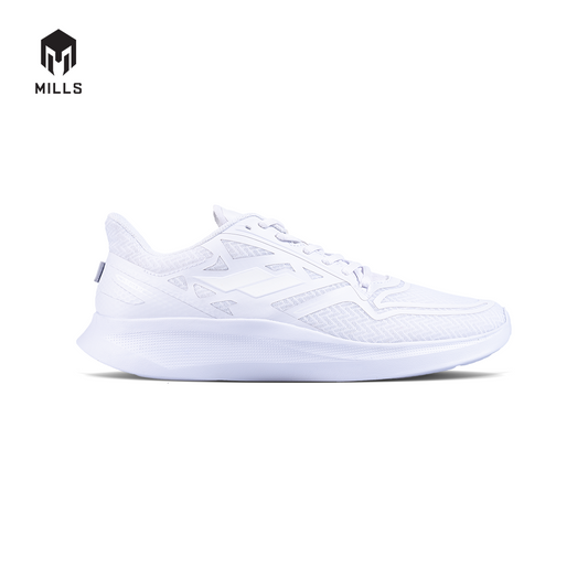 Mills Sepatu Lari Running Shoes Treximo Omega M2 Triple White 9105005