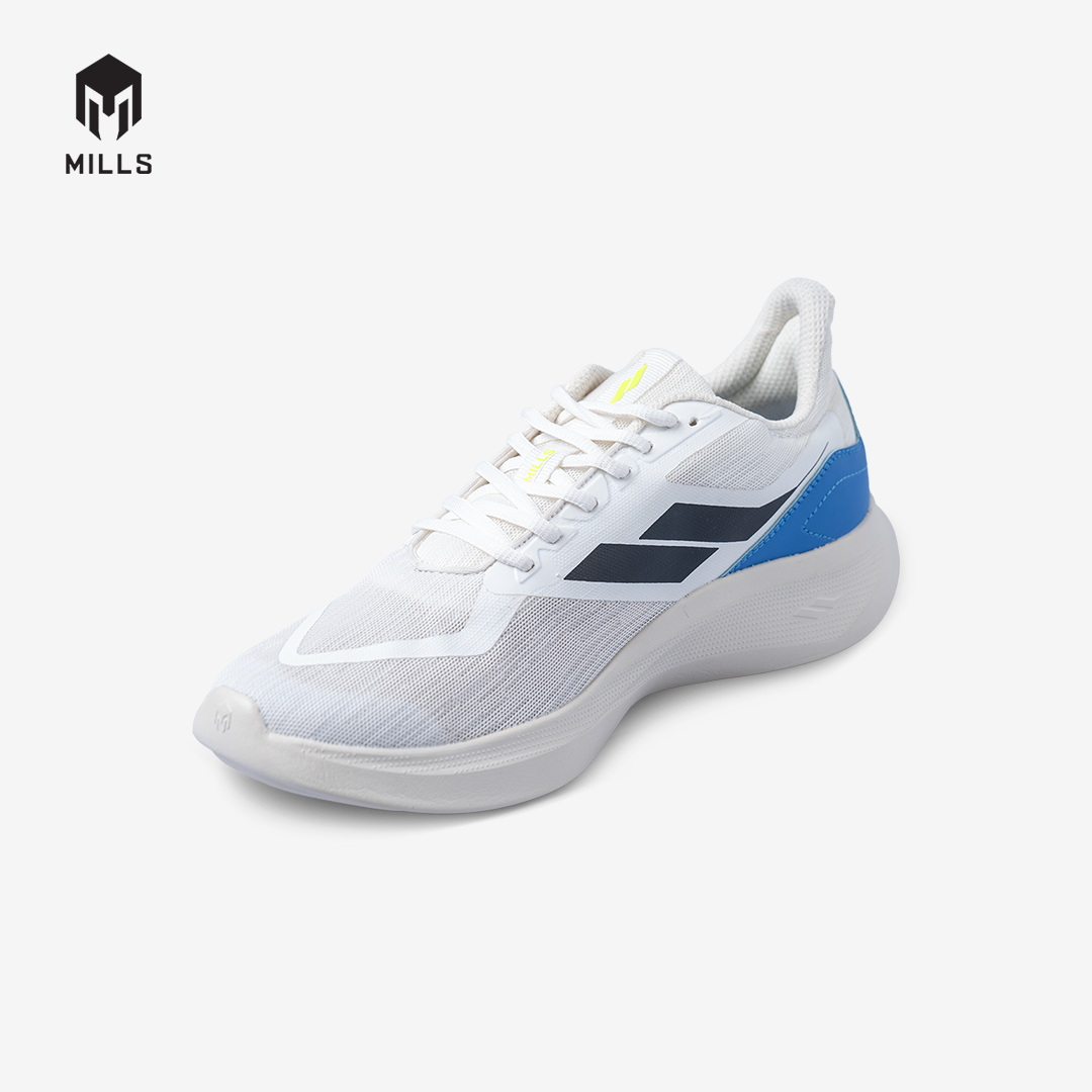 MILLS SEPATU LARI RUNNING SHOES DELTA WHITE/ROYAL BLUE/BLACK 9105706