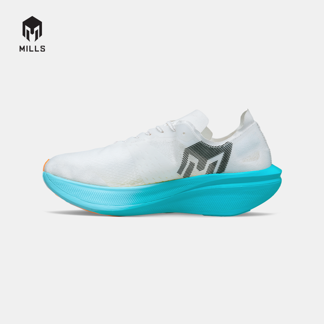 MILLS SEPATU LARI RUNNING HYPERCHARGE R26 WHITE/JAVA.CYAN/FRESH.ORANGE 9105901