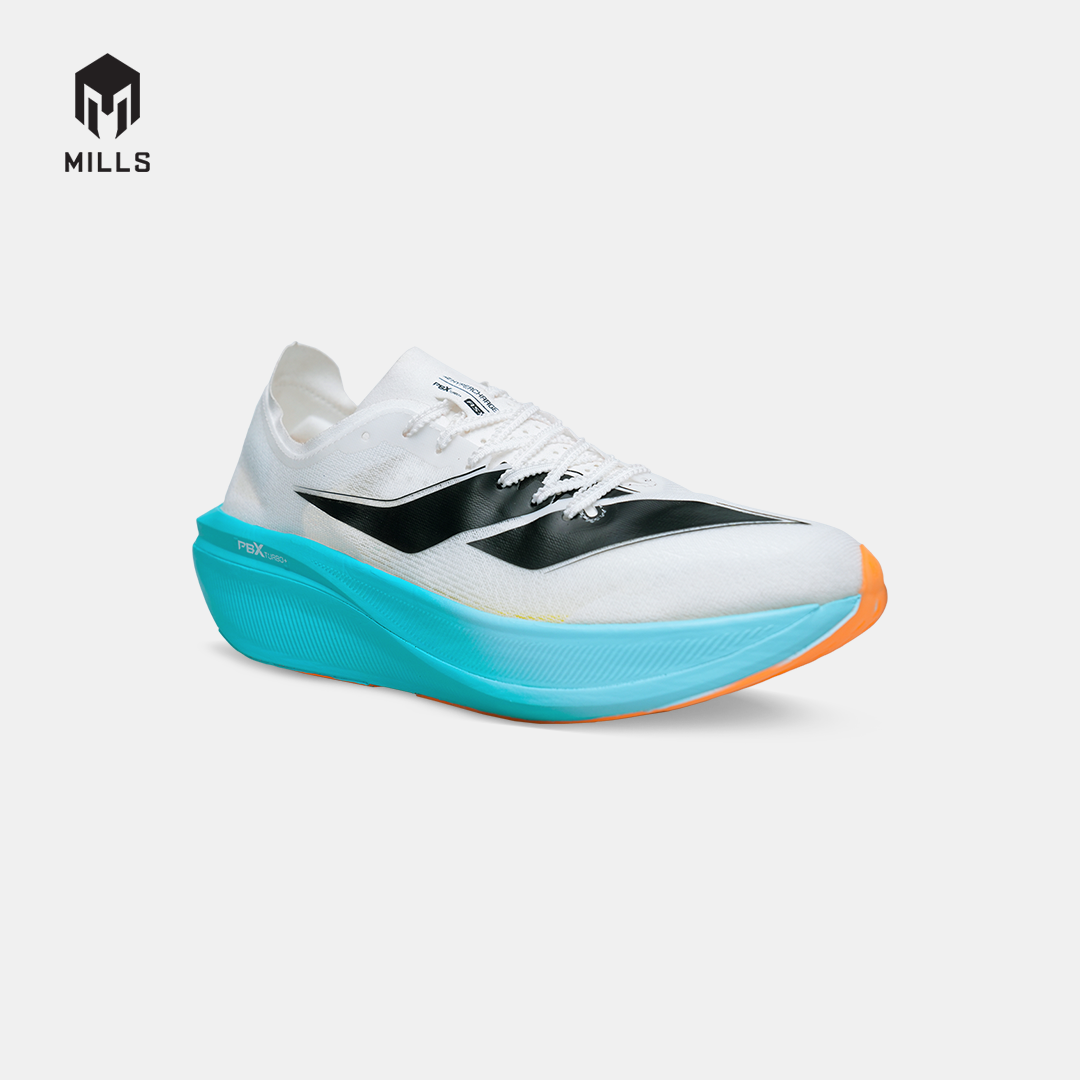 MILLS SEPATU LARI RUNNING HYPERCHARGE R26 WHITE/JAVA.CYAN/FRESH.ORANGE 9105901