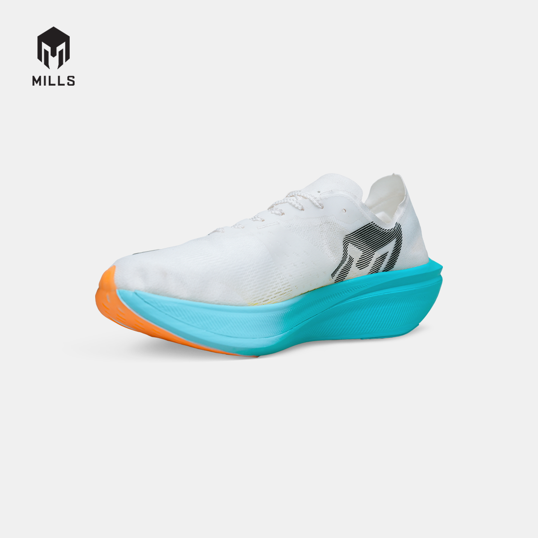 MILLS SEPATU LARI RUNNING HYPERCHARGE R26 WHITE/JAVA.CYAN/FRESH.ORANGE 9105901