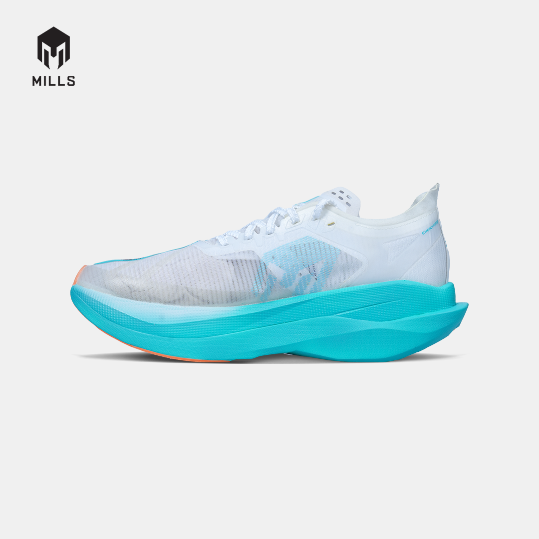 MILLS SEPATU LARI RUNNING SHOES ENERCHARGE M2 WHITE/JAVA.CYAN/FRESH.ORANGE 9106601