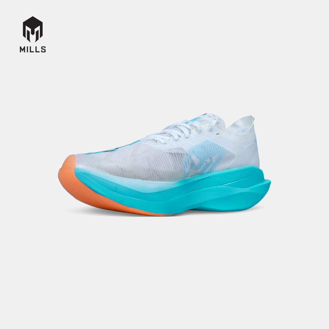 MILLS SEPATU LARI RUNNING SHOES ENERCHARGE M2 WHITE/JAVA.CYAN/FRESH.ORANGE 9106601