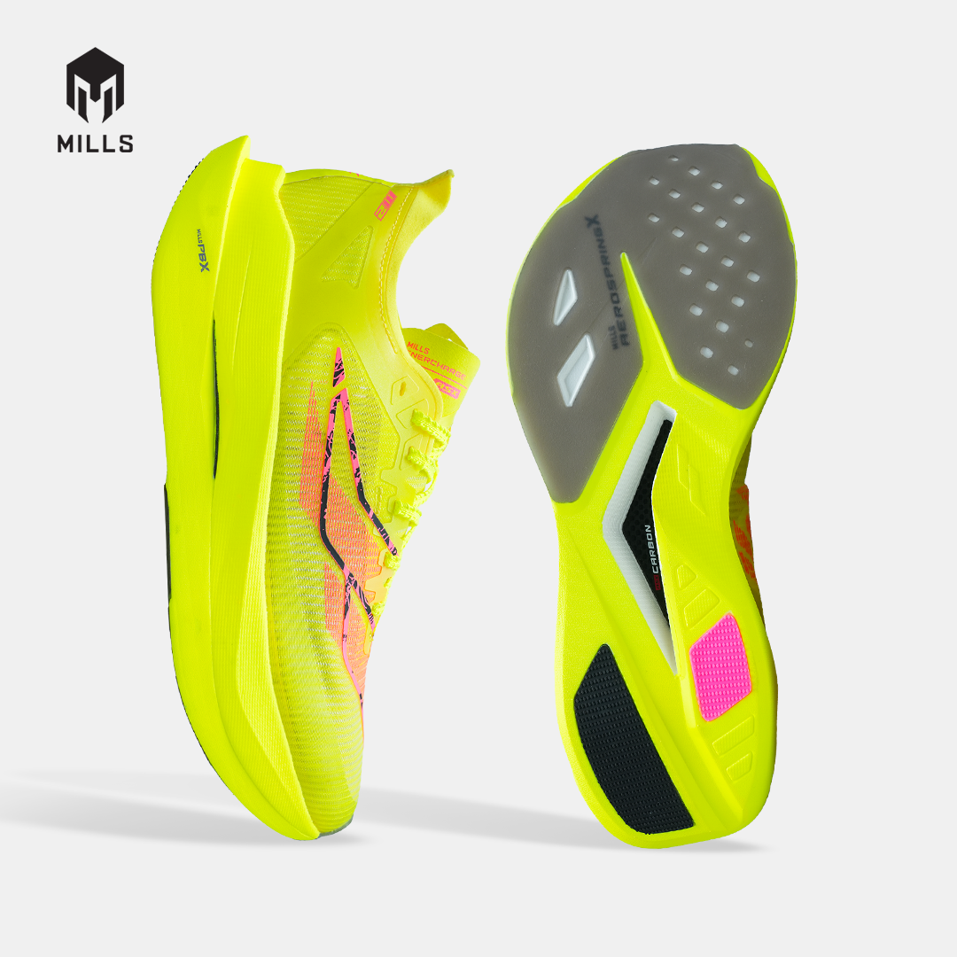 MILLS SEPATU LARI RUNNING SHOES ENERCHARGE M2 FLASH.YELLOW/BLACK 9106603