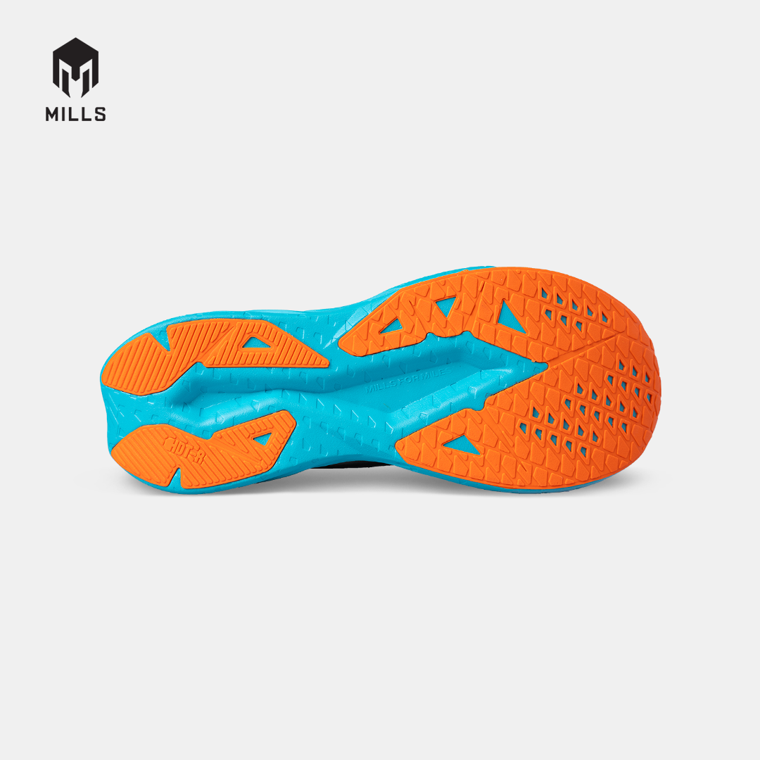 MILLS SEPATU LARI RUNNING SHOES ENERSTRIKE ZENITH M2 WHITE/JAVA.CYAN/FRESH.ORANGE 9106902