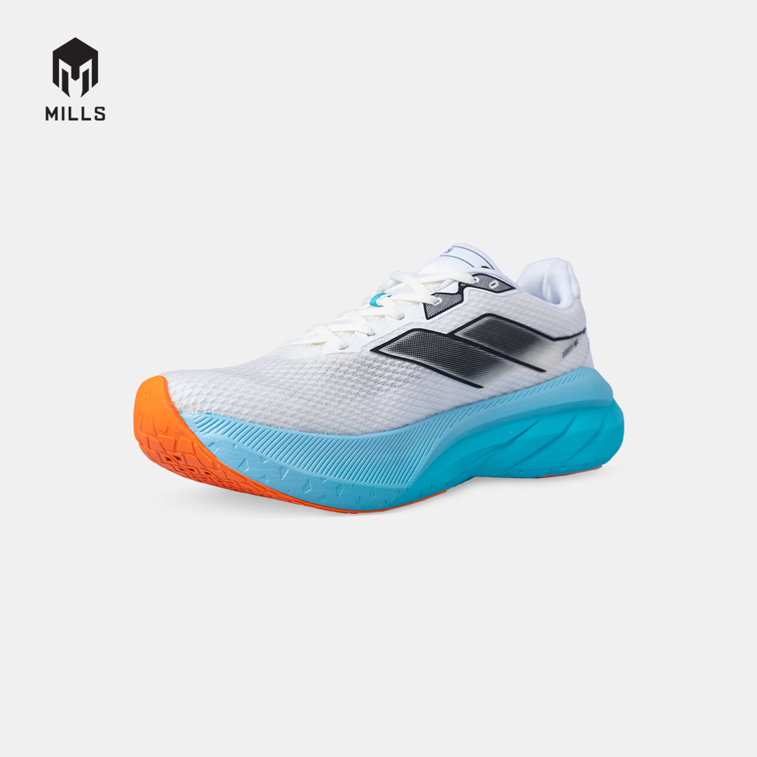 MILLS SEPATU LARI RUNNING SHOES ENERSTRIKE ZENITH M2 WHITE/JAVA.CYAN/FRESH.ORANGE 9106902