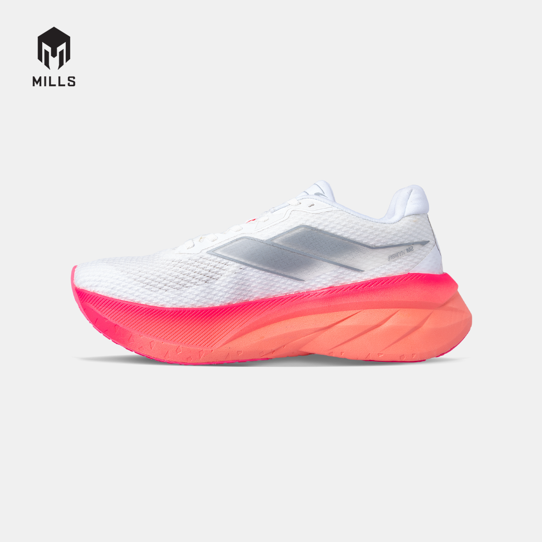 MILLS SEPATU LARI WANITA WOMEN RUNNING SHOES ENERSTRIKE ZENITH M2 FL WHITE/IGNITE.PEACH/HOT.PINK 9107002