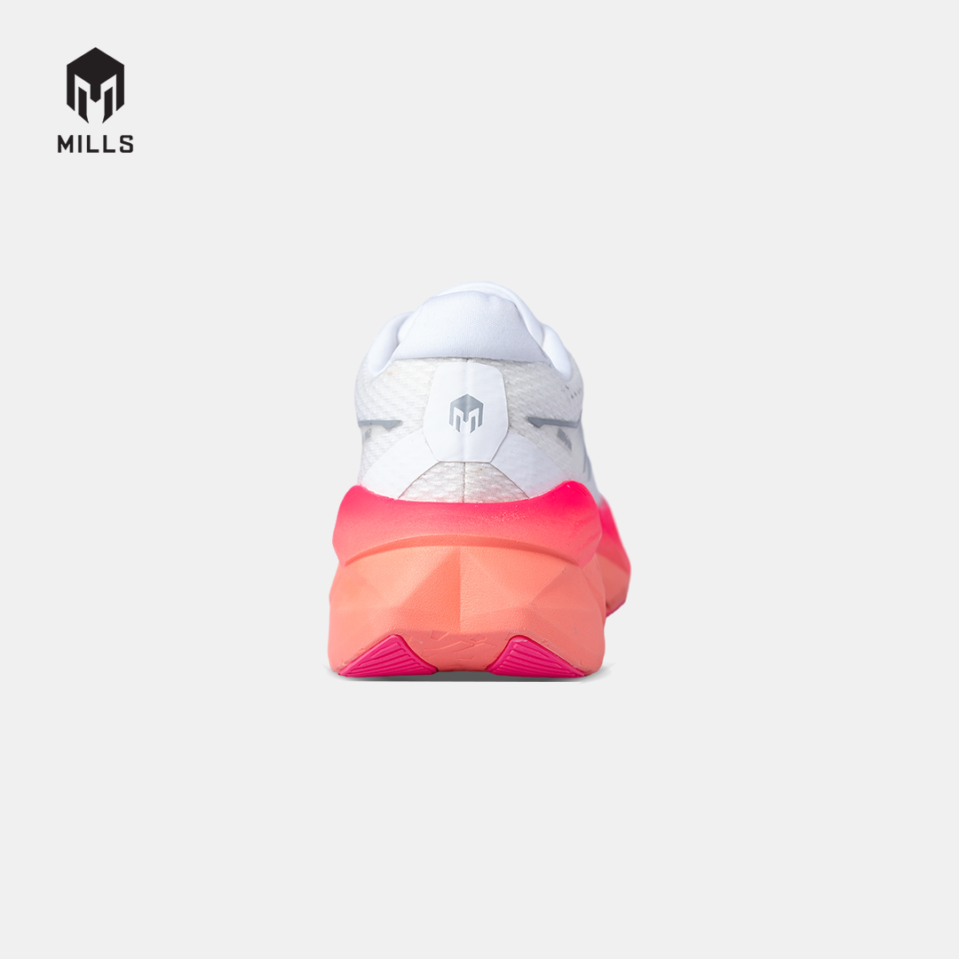 MILLS SEPATU LARI WANITA WOMEN RUNNING SHOES ENERSTRIKE ZENITH M2 FL WHITE/IGNITE.PEACH/HOT.PINK 9107002