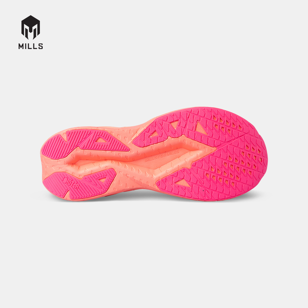 MILLS SEPATU LARI WANITA WOMEN RUNNING SHOES ENERSTRIKE ZENITH M2 FL WHITE/IGNITE.PEACH/HOT.PINK 9107002