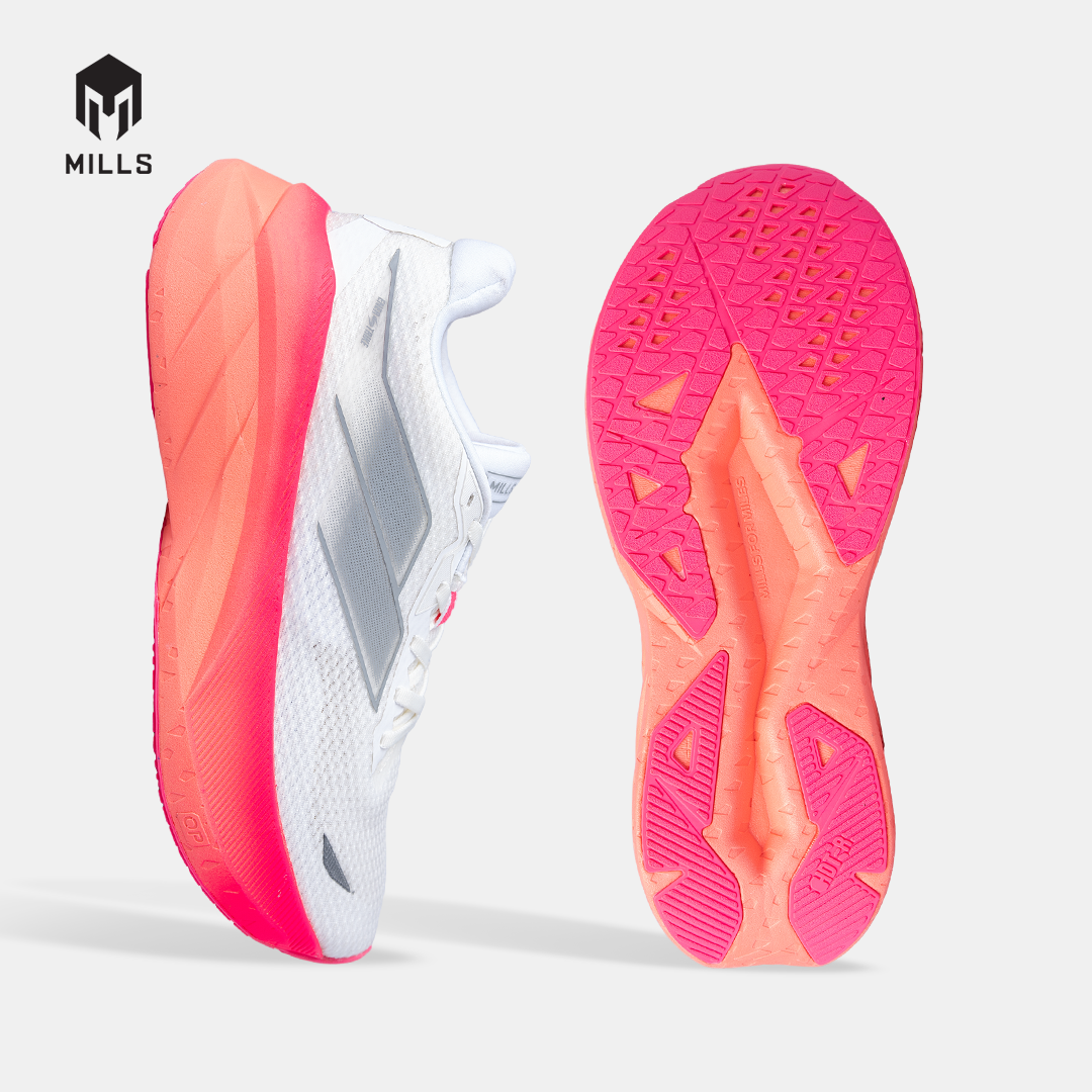 MILLS SEPATU LARI WANITA WOMEN RUNNING SHOES ENERSTRIKE ZENITH M2 FL WHITE/IGNITE.PEACH/HOT.PINK 9107002