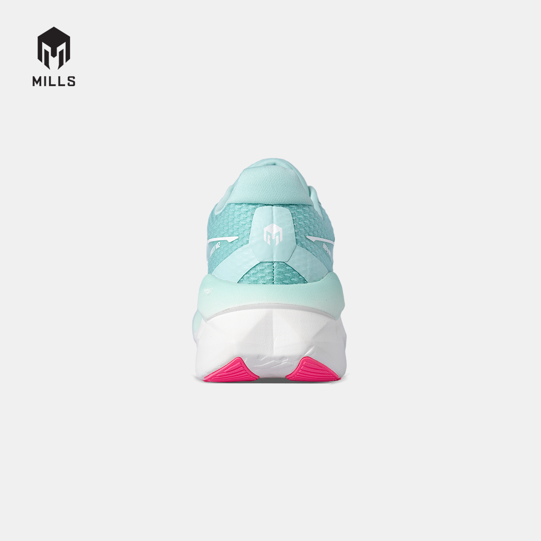 MILLS SEPATU LARI WANITA WOMEN RUNNING SHOES ENERSTRIKE ZENITH M2 FL MISTY.TEAL/OFF.WHITE/HOT.PINK 9107004