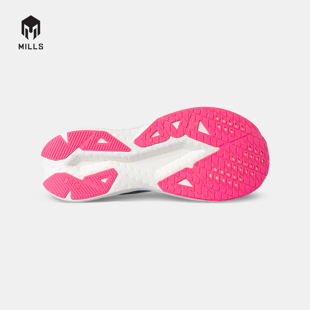 MILLS SEPATU LARI WANITA WOMEN RUNNING SHOES ENERSTRIKE ZENITH M2 FL MISTY.TEAL/OFF.WHITE/HOT.PINK 9107004