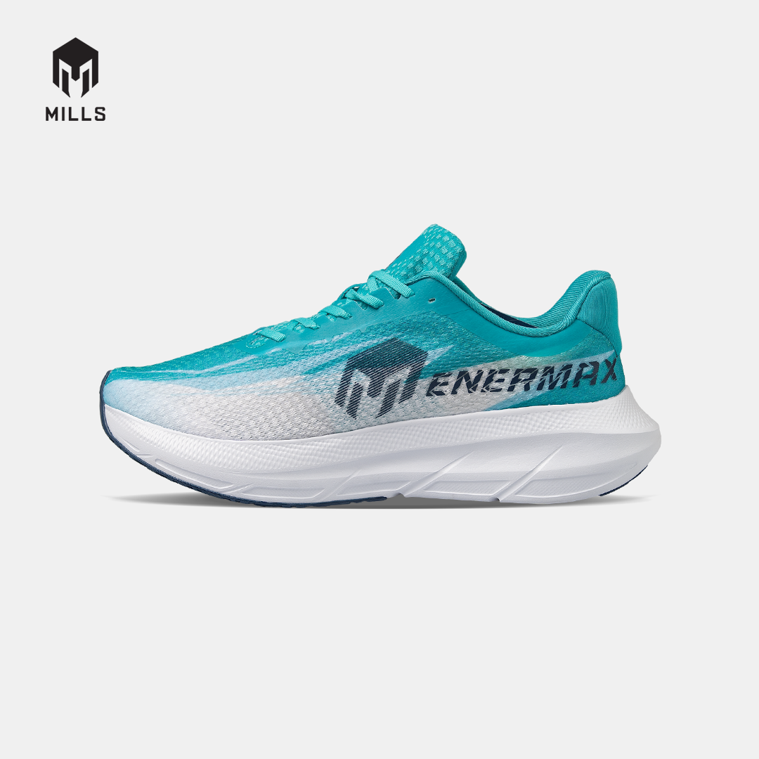 MILLS SEPATU LARI RUNNING SHOES ENERMAX CUSHION M4 JAVA.CYAN/WHITE/NAVY 9107203