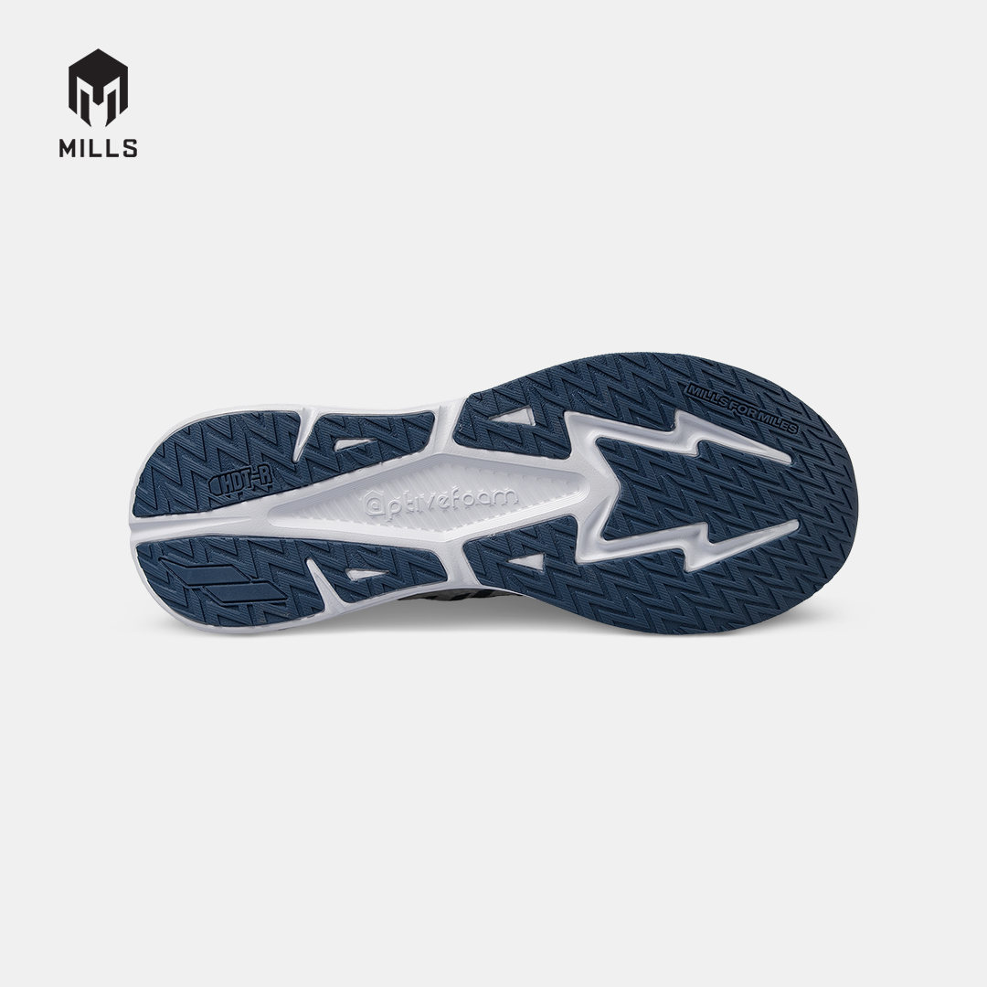 MILLS SEPATU LARI RUNNING SHOES ENERMAX CUSHION M4 JAVA.CYAN/WHITE/NAVY 9107203
