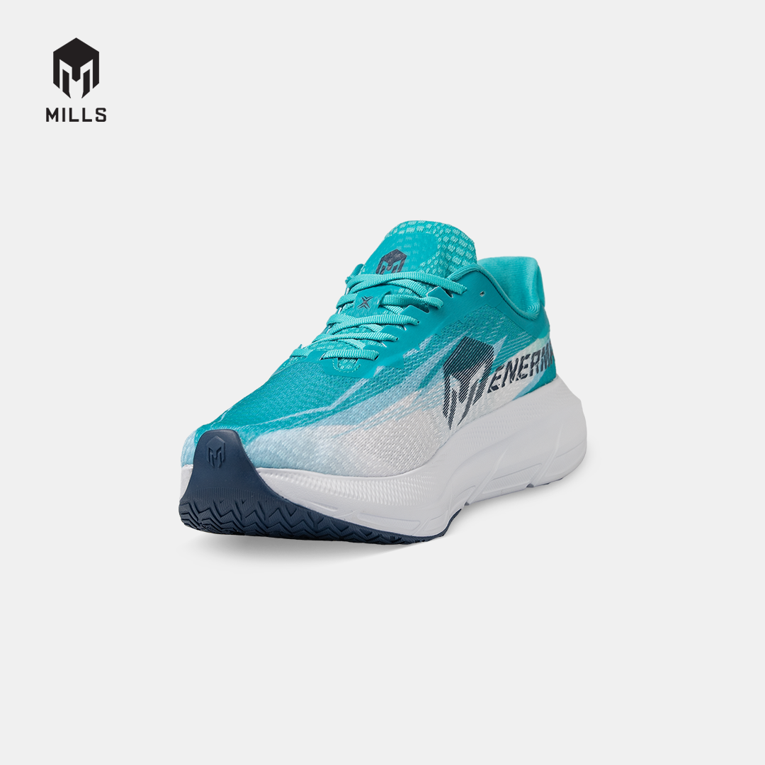MILLS SEPATU LARI RUNNING SHOES ENERMAX CUSHION M4 JAVA.CYAN/WHITE/NAVY 9107203