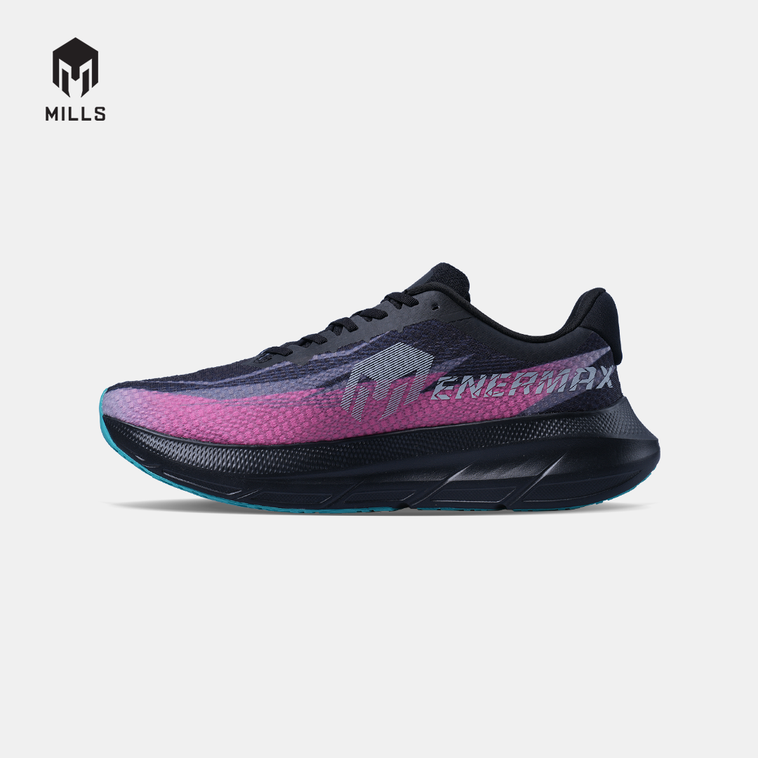 MILLS SEPATU LARI RUNNING SHOES ENERMAX CUSHION M4 PHANTOM.BLACK/HOT.PINK/JAVA.CYAN 9107204