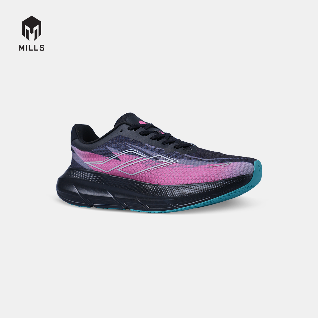 MILLS SEPATU LARI RUNNING SHOES ENERMAX CUSHION M4 PHANTOM.BLACK/HOT.PINK/JAVA.CYAN 9107204