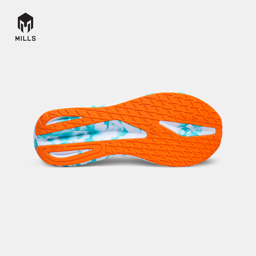 MILLS SEPATU LARI RUNNING SHOES ENERMAX NERGETIC M3 WHITE/JAVA.CYAN/FRESH.ORANGE 9107301