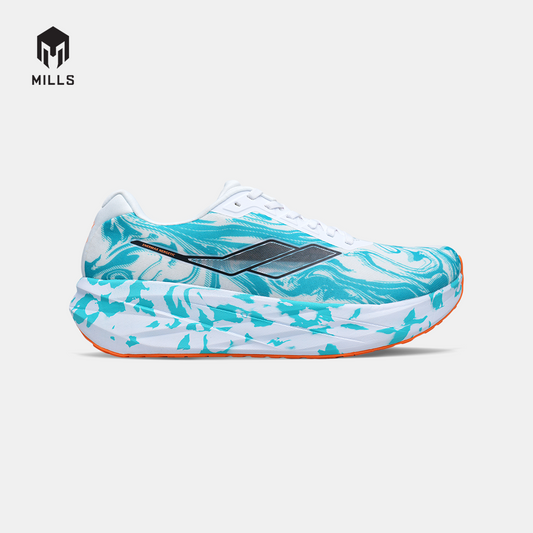 MILLS SEPATU LARI RUNNING SHOES ENERMAX NERGETIC M3 WHITE/JAVA.CYAN/FRESH.ORANGE 9107301