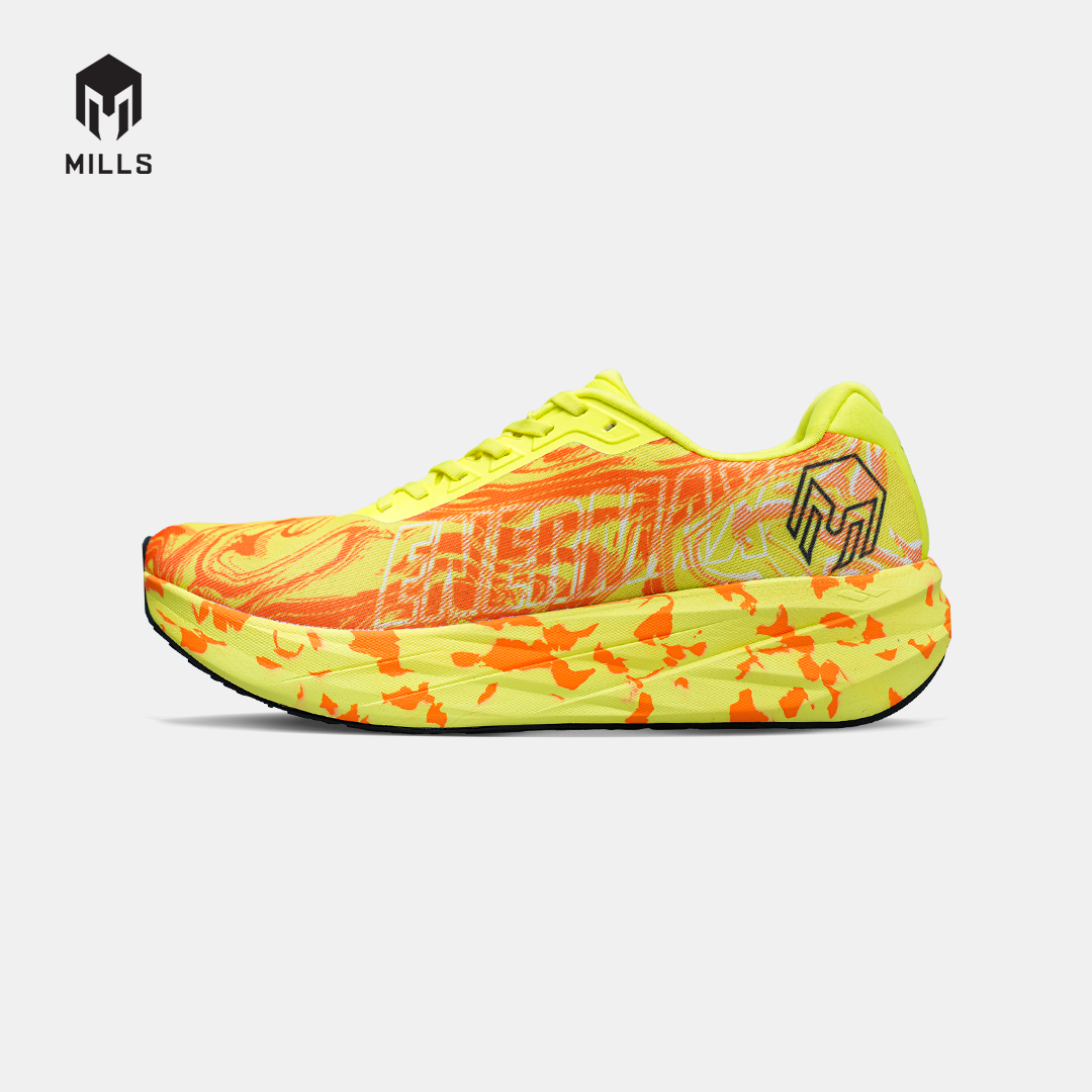 MILLS SEPATU LARI RUNNING SHOES ENERMAX NERGETIC M3 FLASH.YELLOW/FRESH.ORANGE/BLACK 9107303