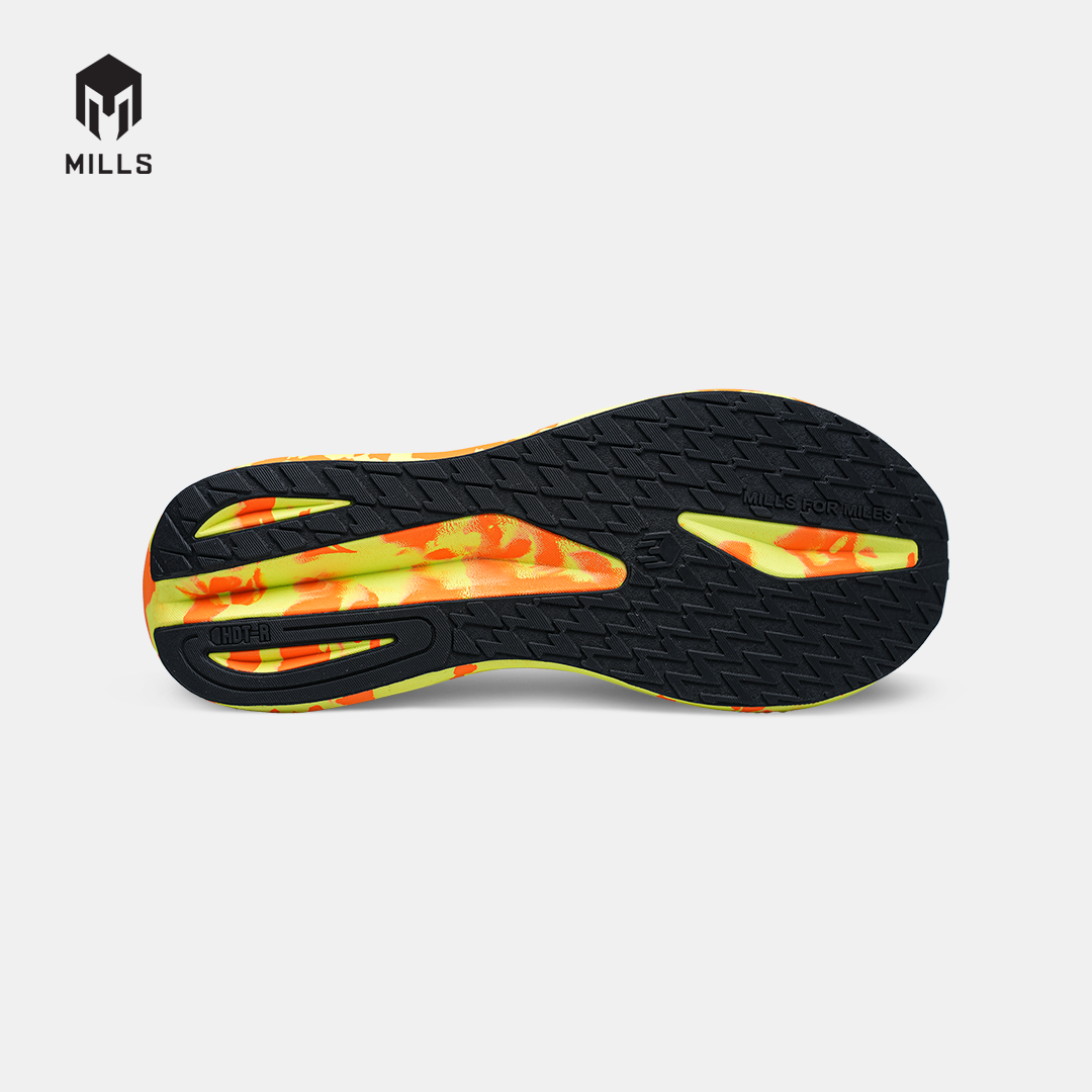 MILLS SEPATU LARI RUNNING SHOES ENERMAX NERGETIC M3 FLASH.YELLOW/FRESH.ORANGE/BLACK 9107303