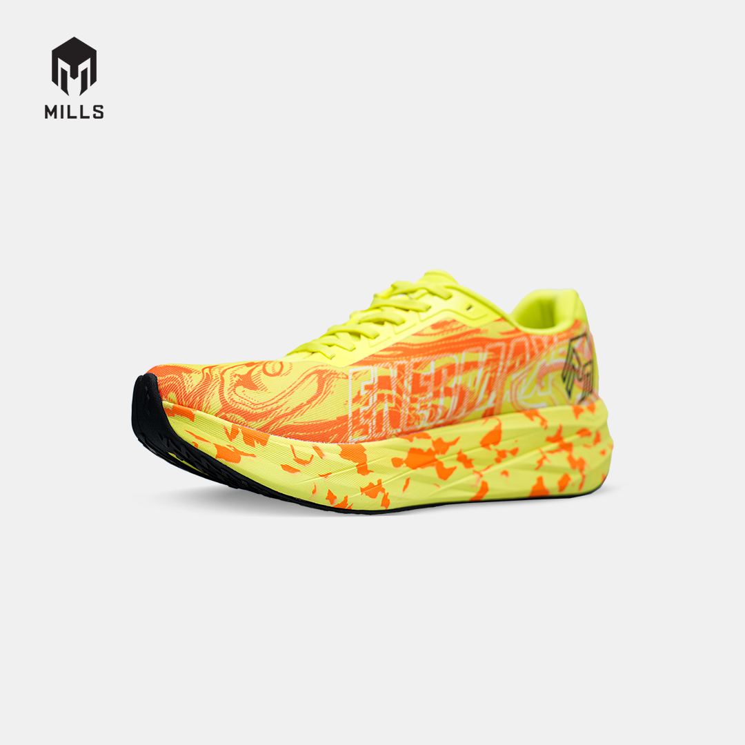 MILLS SEPATU LARI RUNNING SHOES ENERMAX NERGETIC M3 FLASH.YELLOW/FRESH.ORANGE/BLACK 9107303