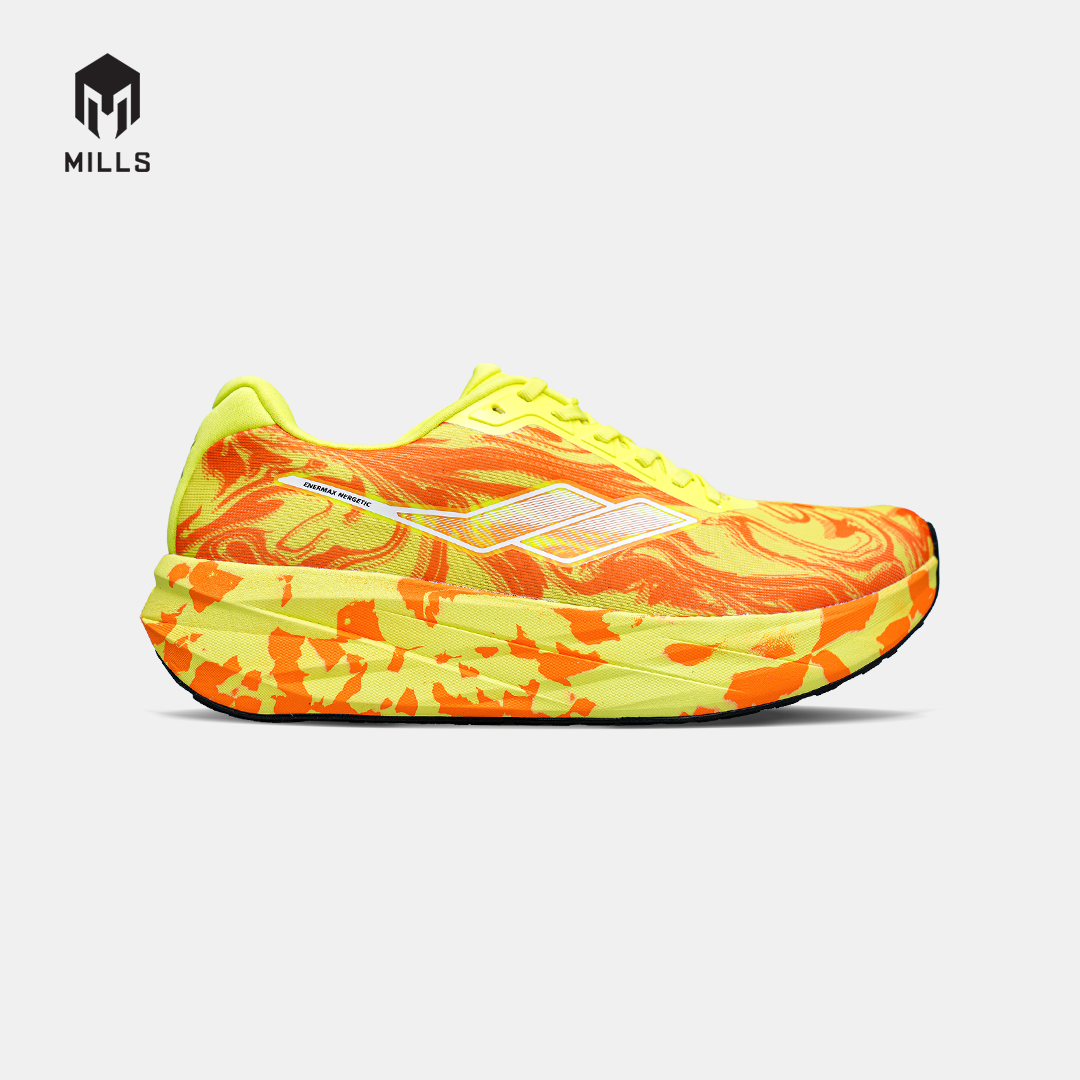 MILLS SEPATU LARI RUNNING SHOES ENERMAX NERGETIC M3 FLASH.YELLOW/FRESH.ORANGE/BLACK 9107303