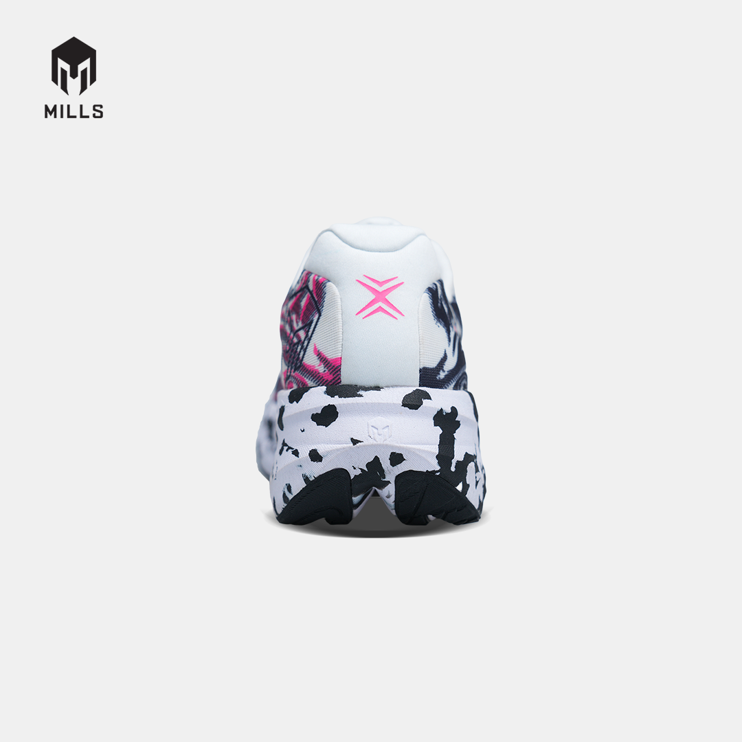 MILLS SEPATU LARI RUNNING SHOES ENERMAX NERGETIC M3 WHITE/BLACK/HOT.PINK 9107304