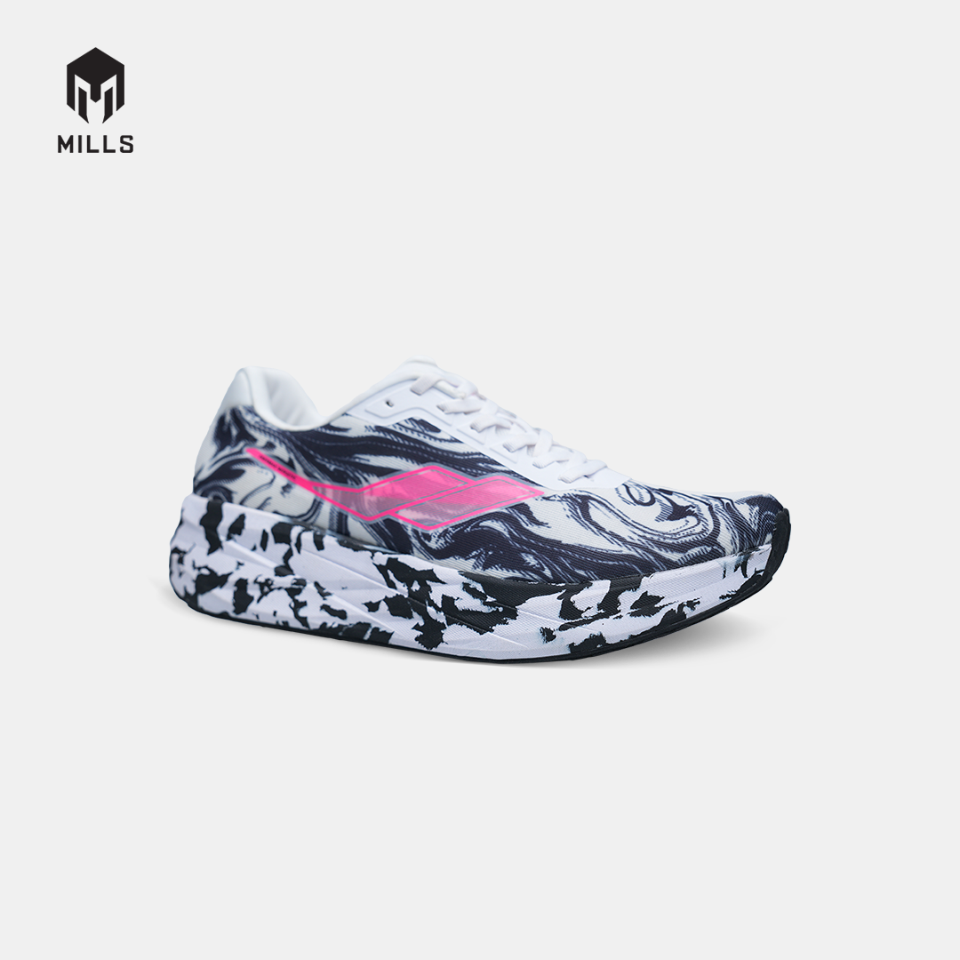 MILLS SEPATU LARI RUNNING SHOES ENERMAX NERGETIC M3 WHITE/BLACK/HOT.PINK 9107304