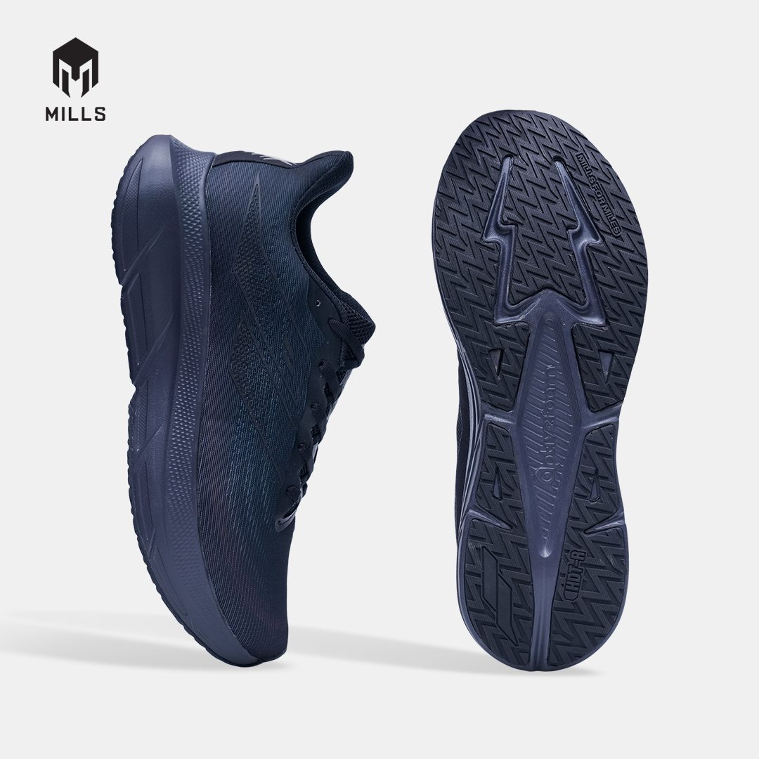 MILLS SEPATU LARI RUNNING SHOES ENERMAX STREAM M2 BLACK/PHANTOM.BLACK 9108205