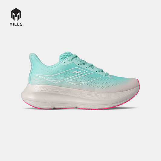 MILLS SEPATU LARI WANITA WOMEN RUNNING SHOES ENERMAX STREAM M2 FL MISTY.TEAL/OFF.WHITE/HOT.PINK 9108304