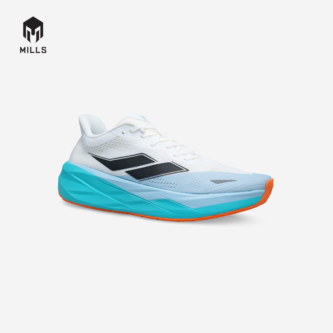 MILLS SEPATU LARI RUNNING SHOES ENERMAX TYCOON M2 WHITE/JAVA.CYAN/ORANGE 9108403